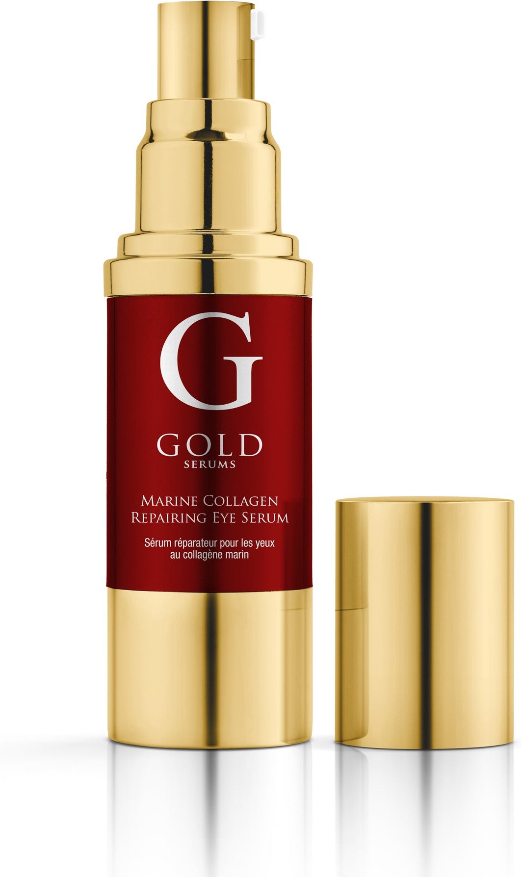 Goldserum mit marinem Kollagen reparierendes Augenserum 15 ml