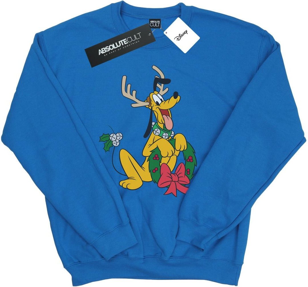 Disney - "Pluto Christmas Reindeer" Sweatshirt für Herren (Königsblau)