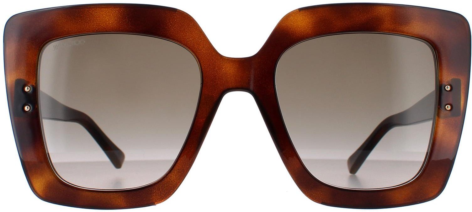 Jimmy Choo Square Damen Havanna Braun Farbverlauf AURI/G/S