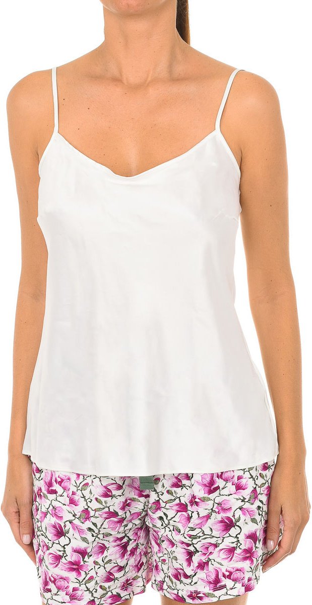 Liebenswertes L07WV Damen-T-Shirt aus Satin mit schmalem Träger