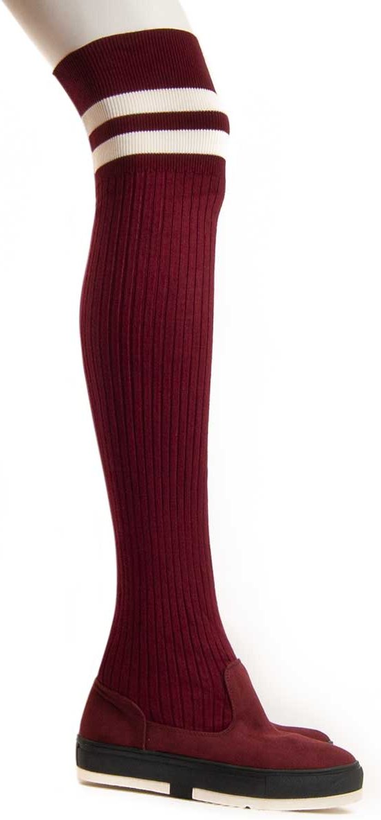 Montevita Hohe Stiefel Bottavita3 Bordeaux