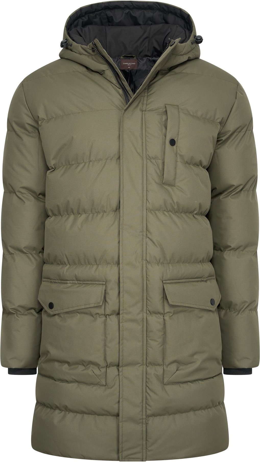 Hooded Winter Jacket Army von Cappuccino Italia in der farbe Grun.