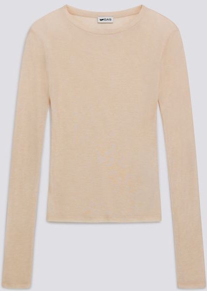 Damen beige HANIKE W.M/L Langarm-T-Shirt