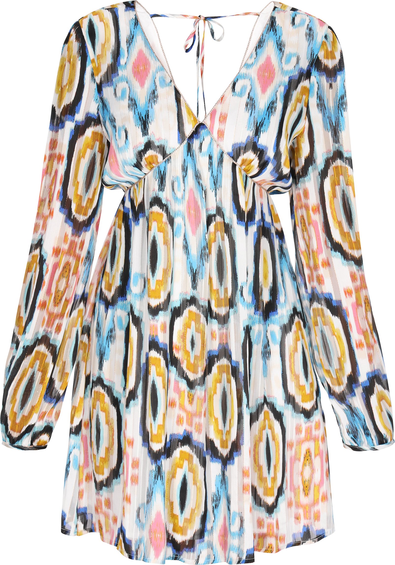 IZIA Kleid Frauen blau mehrfarbig