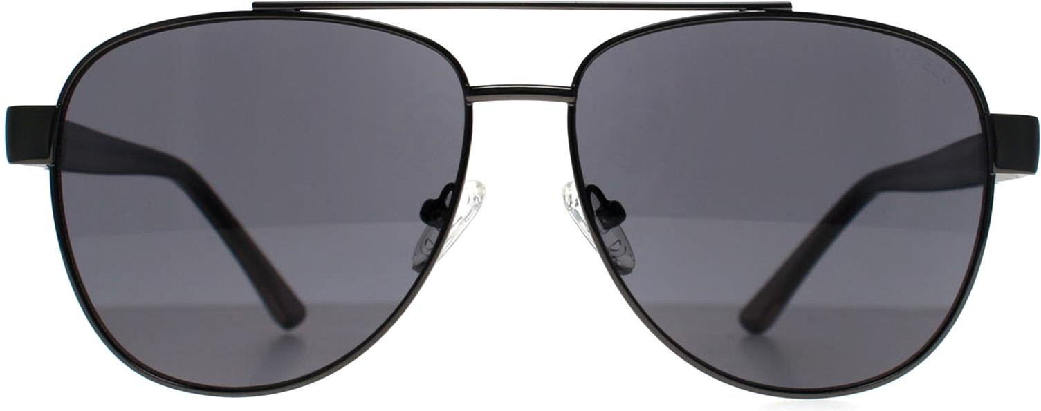Guess GF5094 08A gl�nzende gunmetal rauchgraue Sonnenbrille
