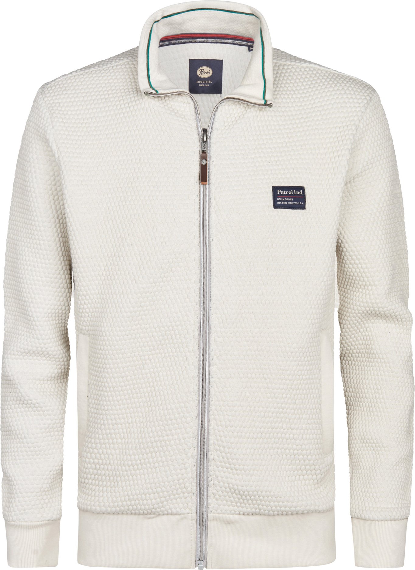 Petrol Industries - Gerippte Strickjacke Kenai Herren - Weiß