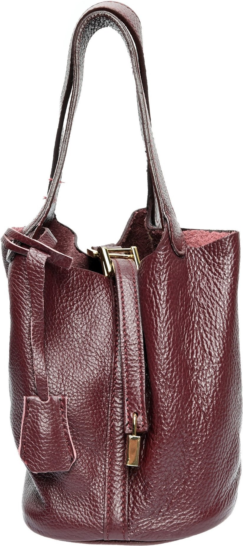 Anna Luchini Violette Lederhandtasche