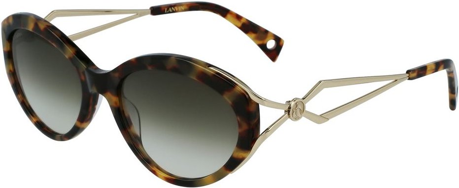 Lanvin Braune Acetat-Sonnenbrille