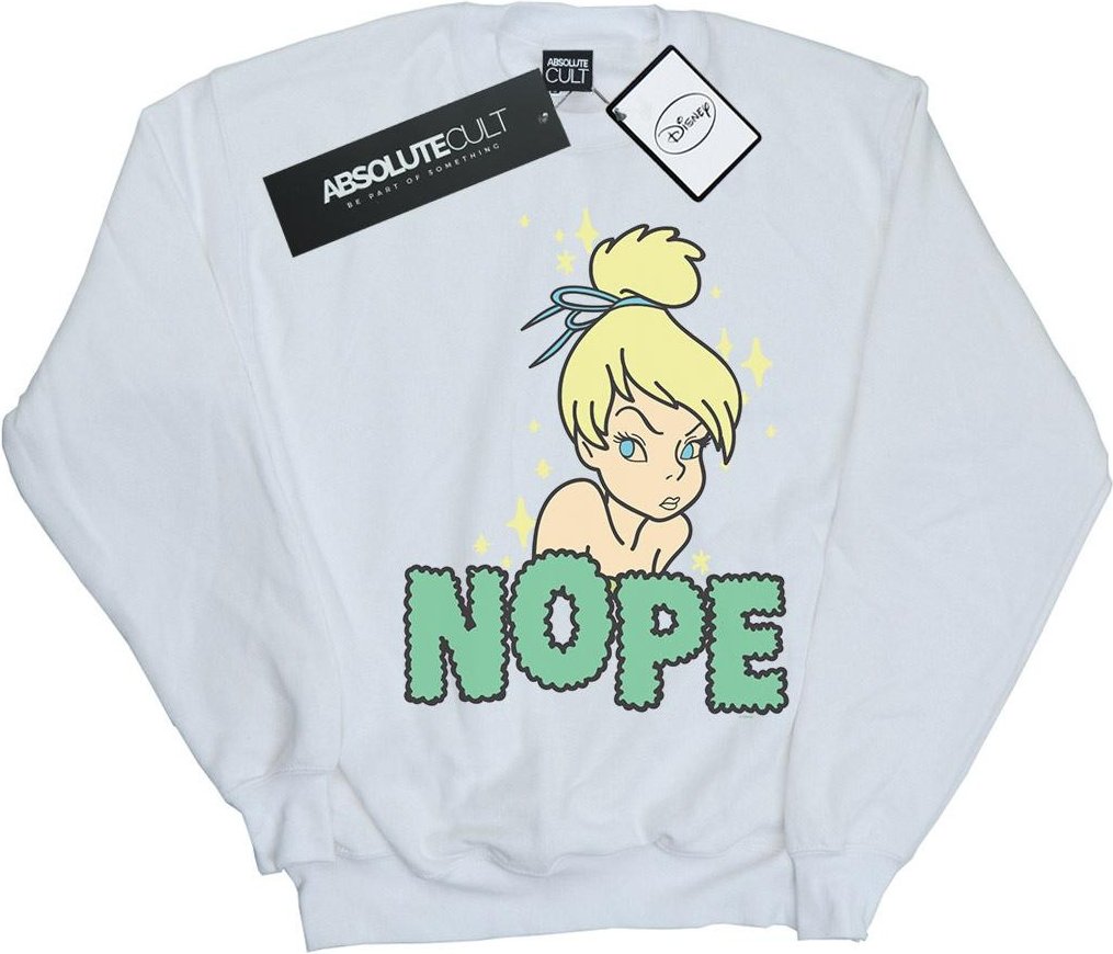 Disney - "Tinker Bell Nope" Sweatshirt für Herren (Weiß)