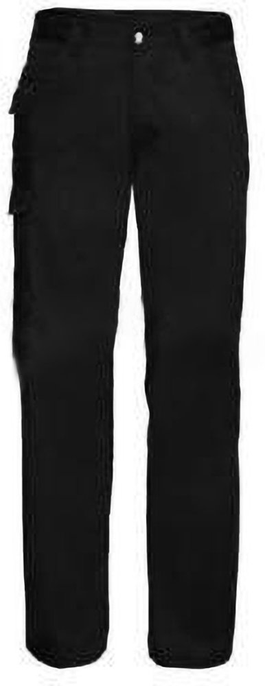 Russell Mens Polycotton Twill Trouser / Pants (Regular) (Schwarz)
