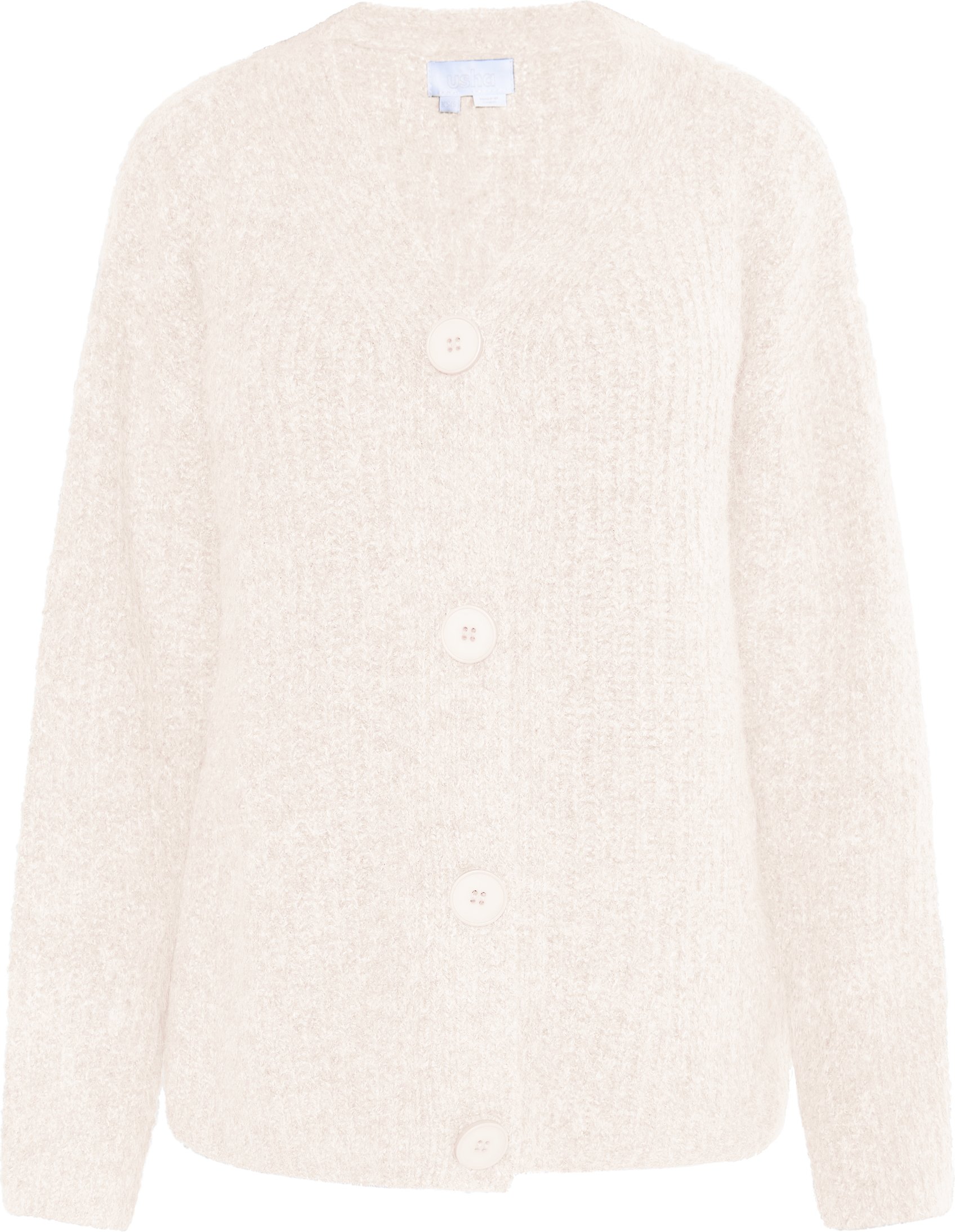 usha Strickcardigan Damen Hellbeige Melange