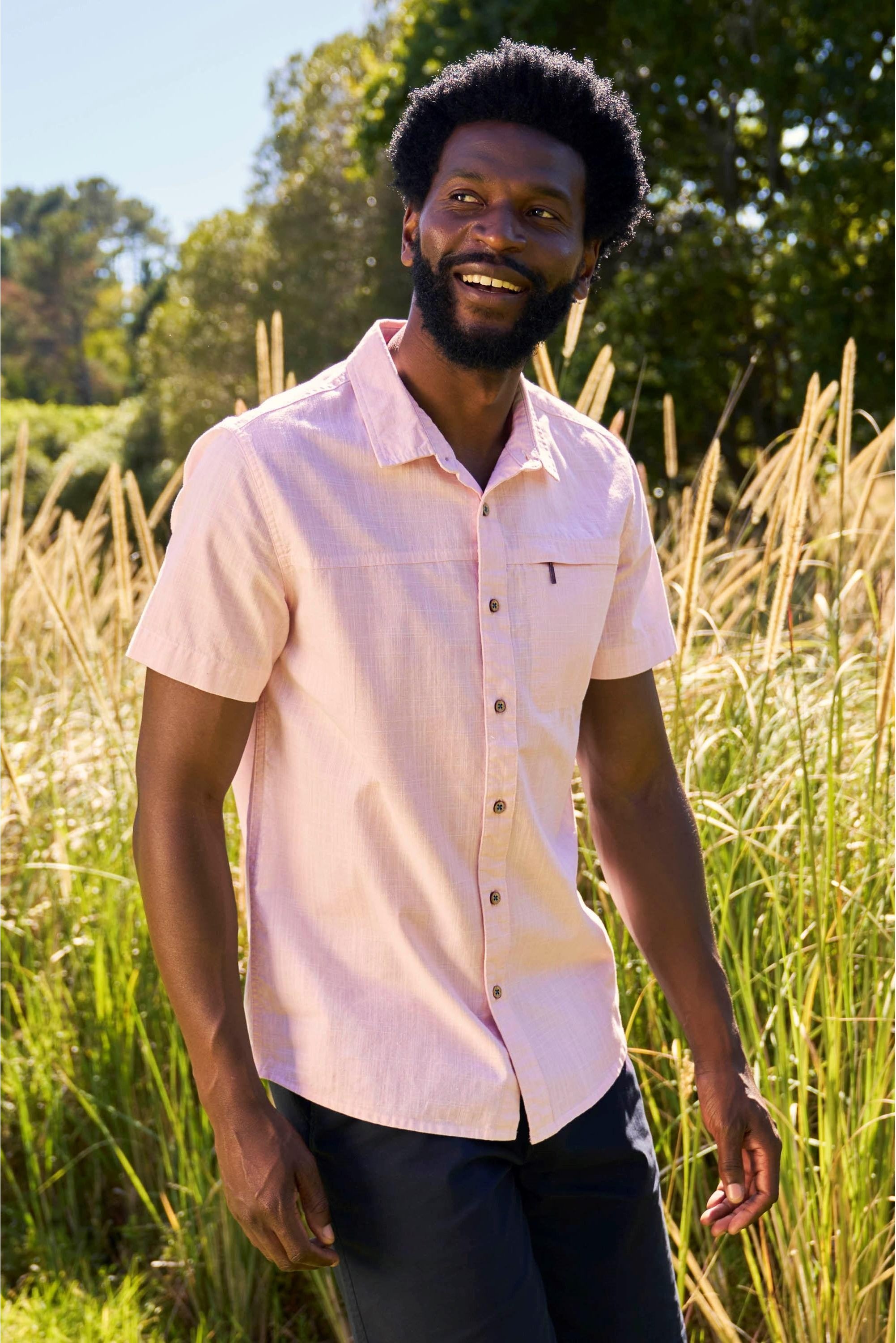 Mountain Warehouse - "Coconut" Hemd für Herren kurzärmlig (Hellrosa)