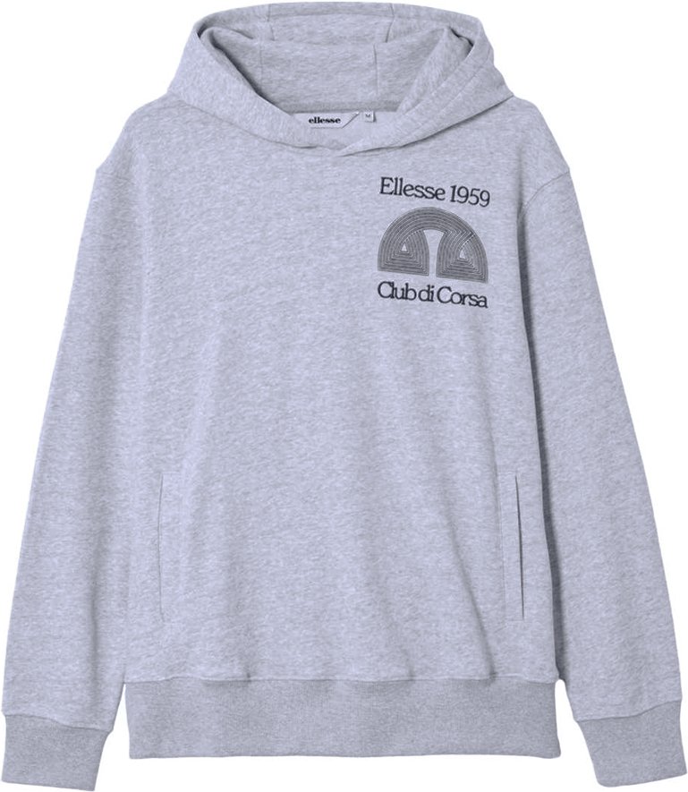 Ellesse - "Club Di Corsa" Kapuzenpullover für Herren (Hellgrau)