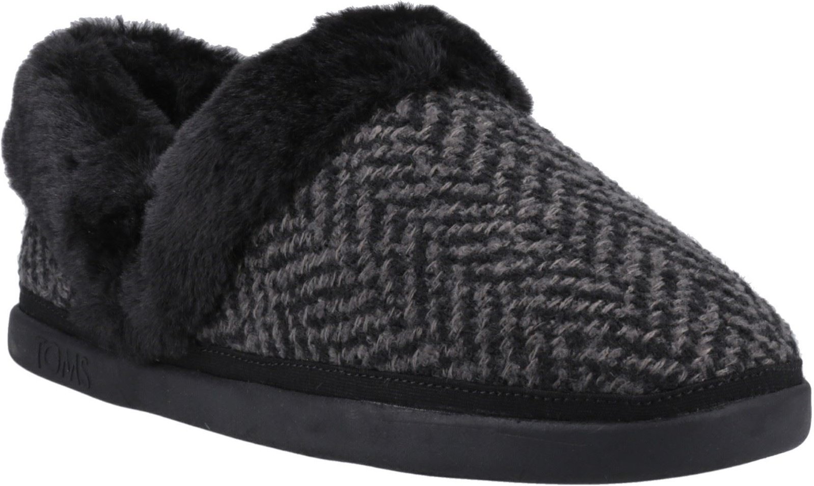 TOMS Oslo Polyester Damen Schwarze Hausschuhe