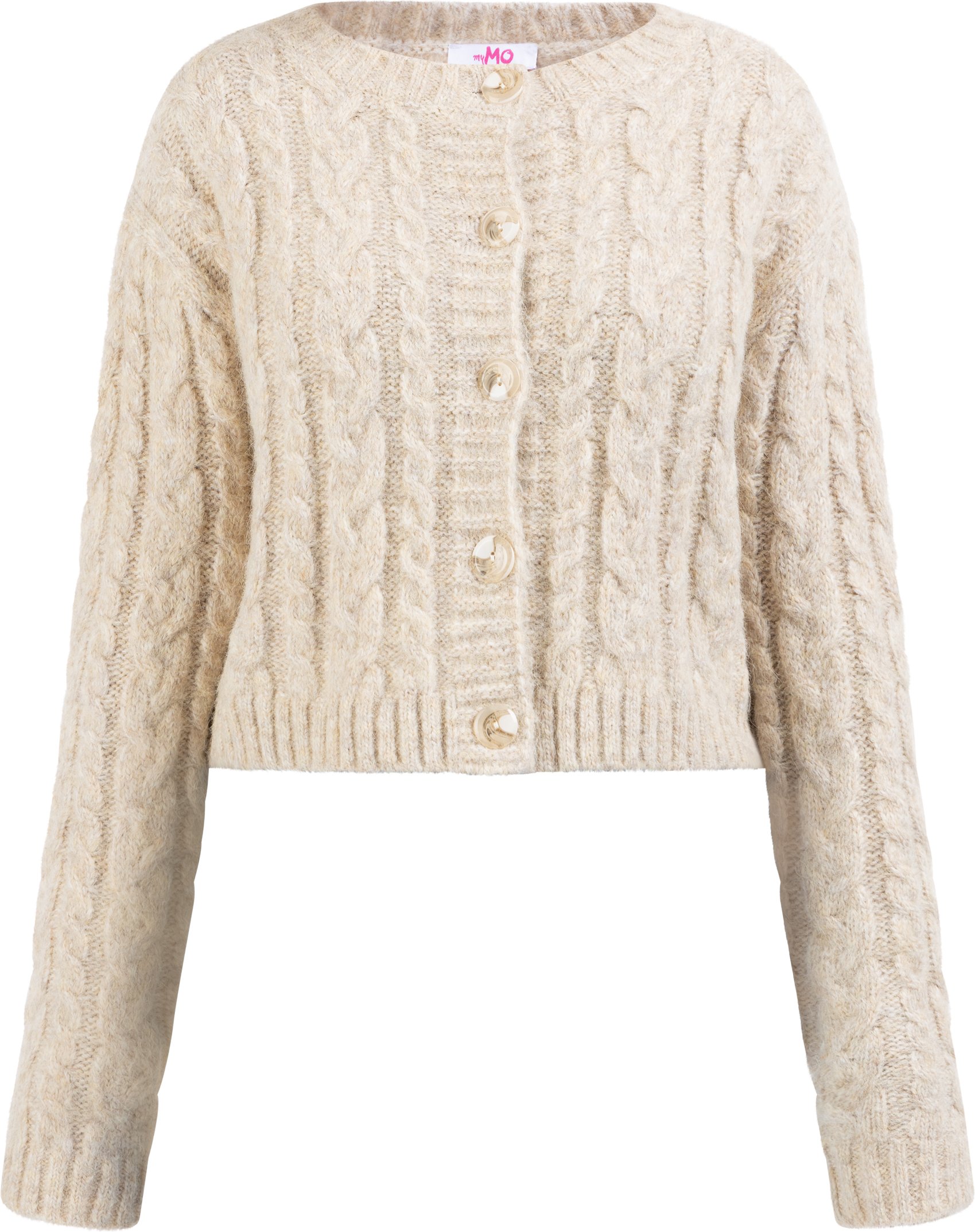 Mymo Strickjacke Damen Beige