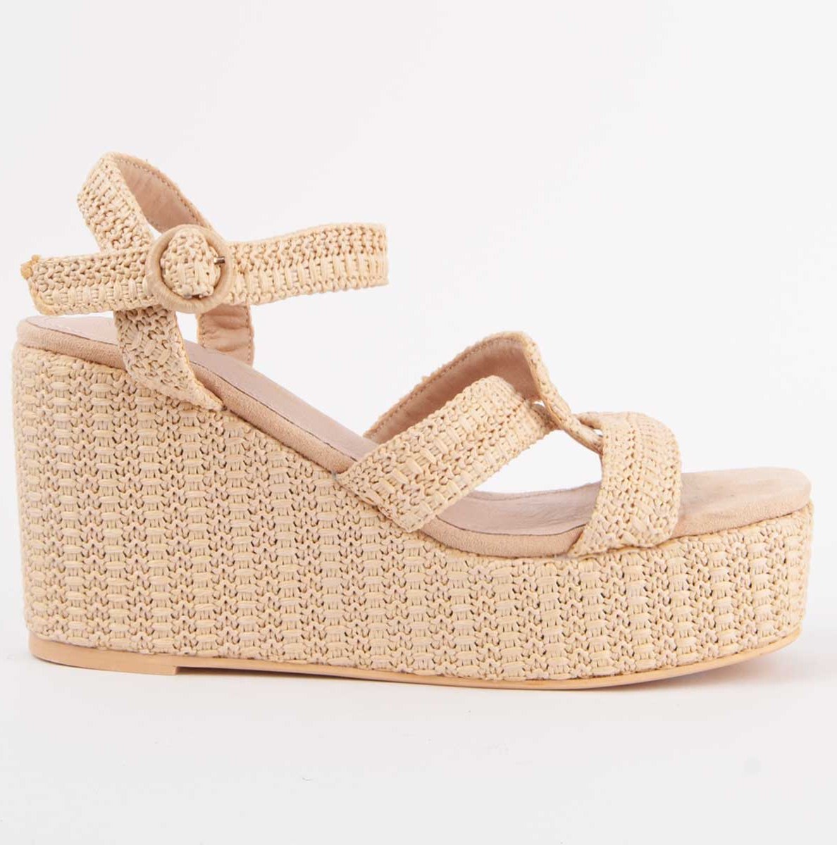 Montevita Sandale Mit Keilabsatz Salia11 Beige