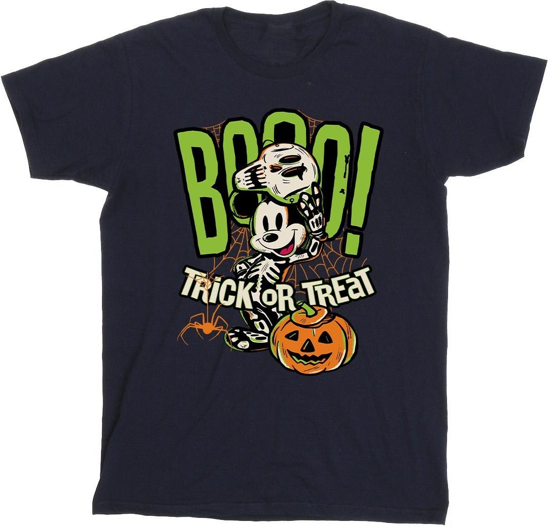 Disney - "Boo Trick Or Treat" T-Shirt für Herren (Marineblau)