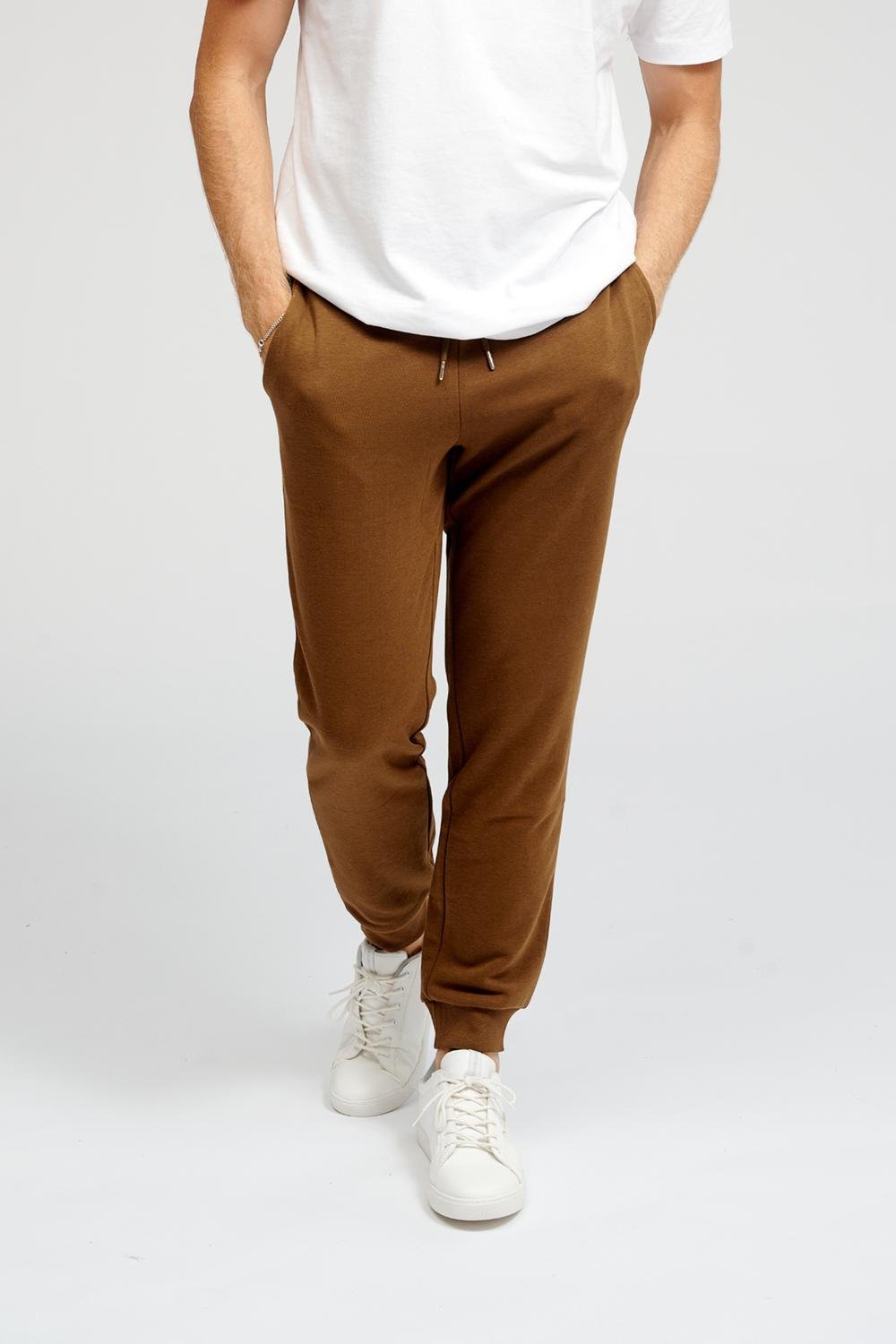 Basic-Sweatpants - Braun