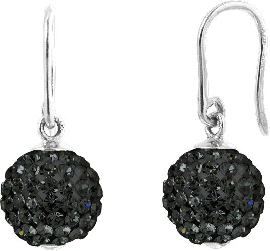 DIADEMA - Ohrringe Black Night - Kristall Schwarz - Kollektion Crystal Pearl