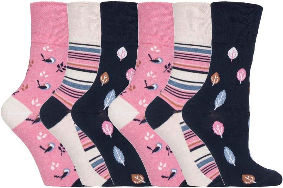 Gentle Grip - 6 Paar Damen Gentle Grip nicht elastische Socken - GG168