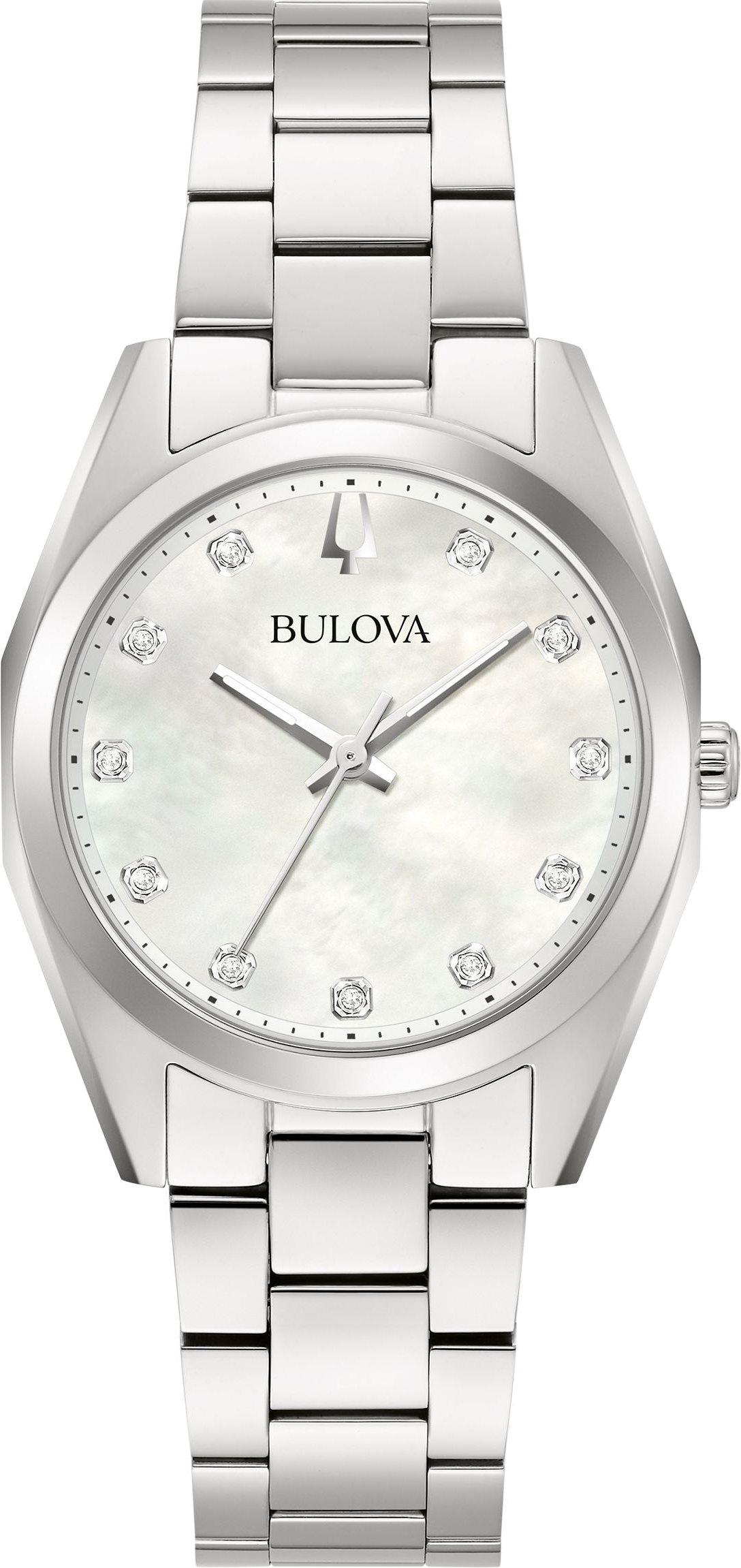 Bulova Surveyor Damen Silberne Uhr 96P228