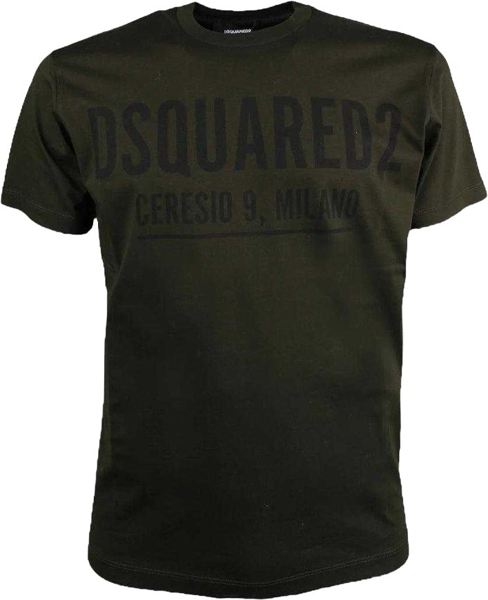 DSquared2 - "Ceresio 9" T-Shirt für Herren/Damen Unisex, "Cool Fit" (Schwarz)