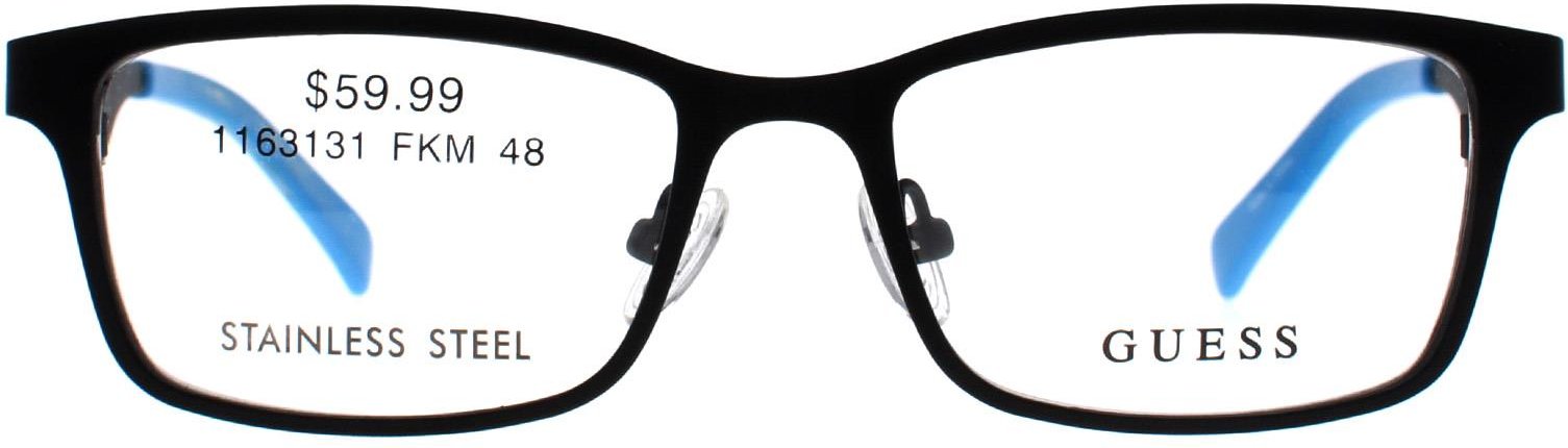 Guess Rectangle Unisex Matt Schwarz GU9143-3