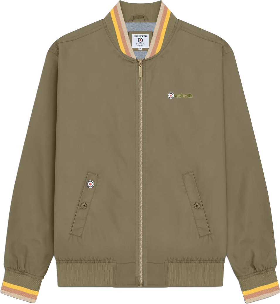 Lambretta - "Monkey" Jacke für Herren (Khaki/Gold/Tabak/Cremefarbe)