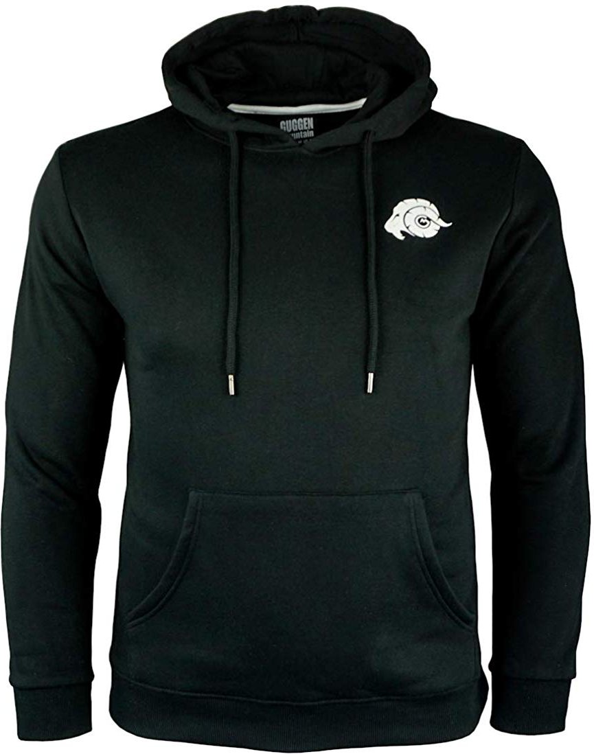 Herren Wandern Kapuzenpullover Fleece Hoodie Outdoor Schwarz