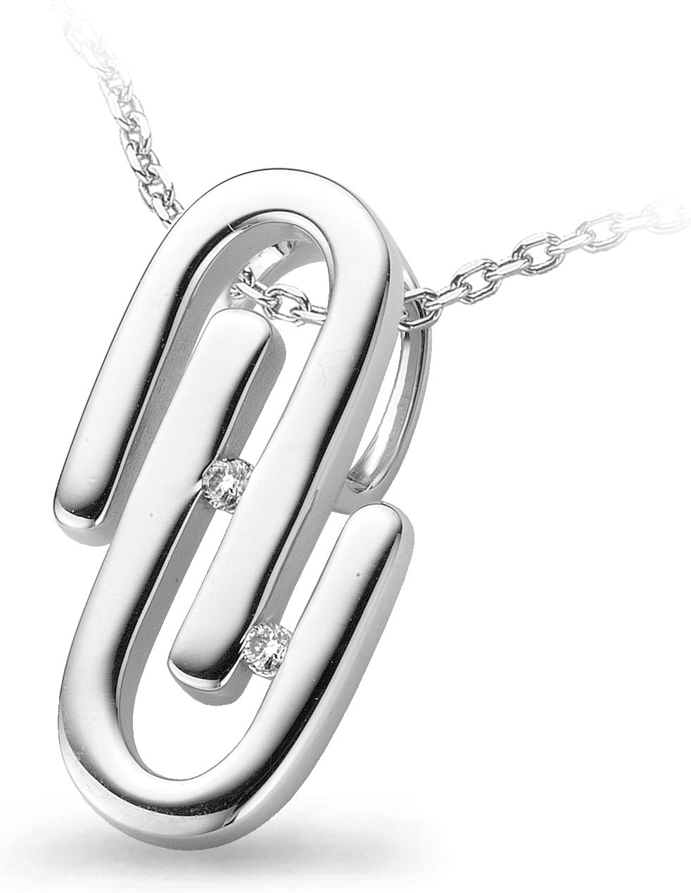 Orphelia Damen-Kette aus 925er Sterlingsilber mit Anhänger – Silber ZH-4638
