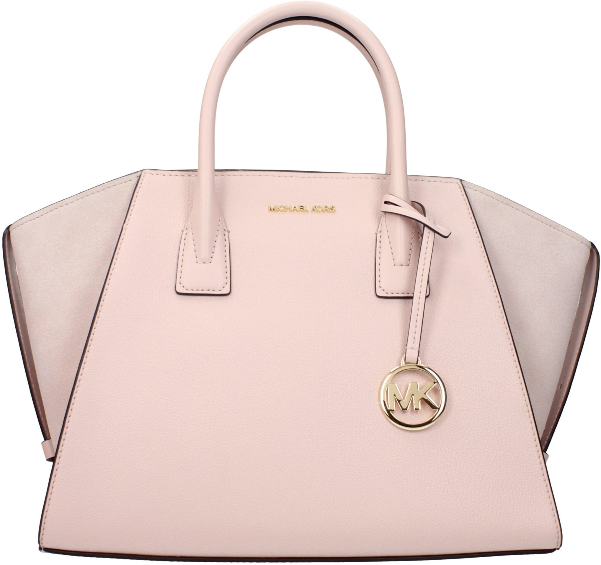 Rosa Leder-Handtasche