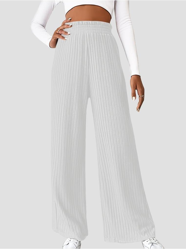 Thumbnail - Damen Rippstrick Hohe Taille Hose