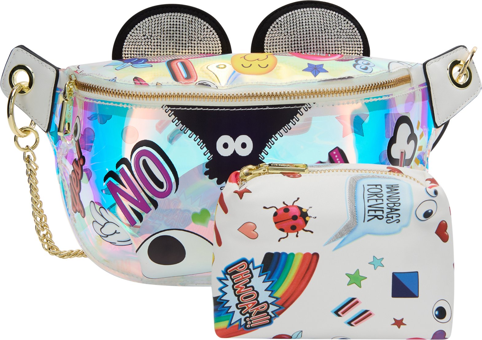 Mymo 2-IN-1-Tragetaschen-Set 2-IN-1-Tragetaschen-Set Frauen weiß mehrfarbig