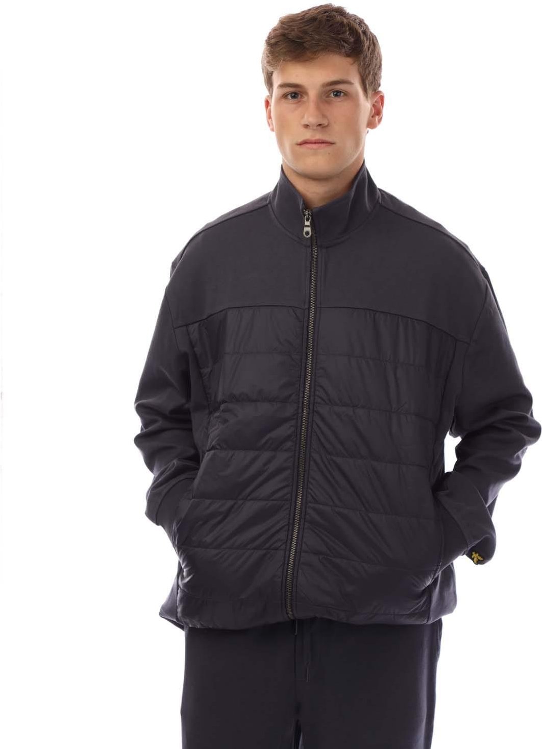 Lyle & Scott - "Hybrid" Bomberjacke für Herren, Verkleidet, Verriegelung (Marine)