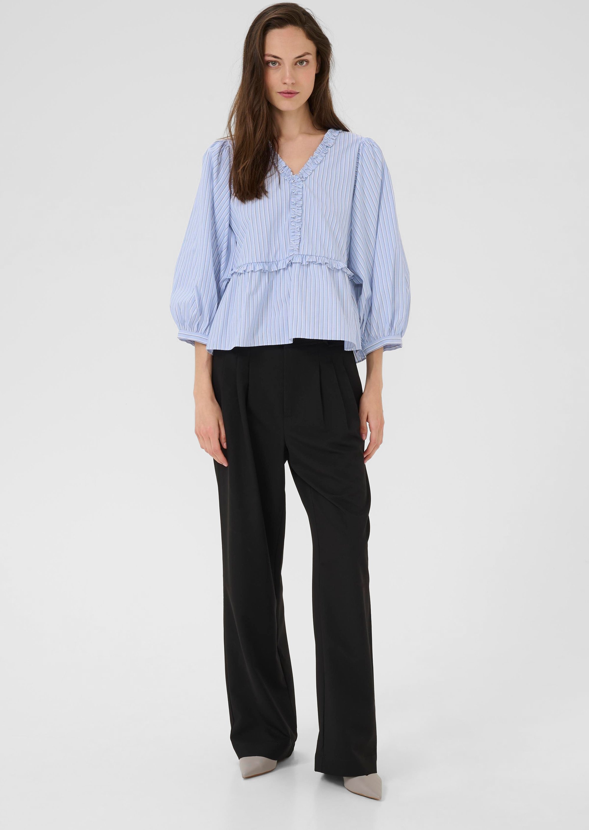 Langarm-Bluse KBDanielle Langarm-Bluse Peplum fit