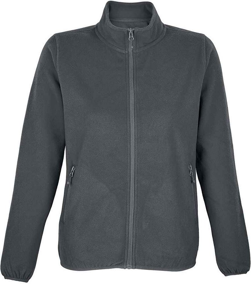 SOLS Womens/Ladies Factor Microfleece Recycled Fleece Jacket (Charcoal)