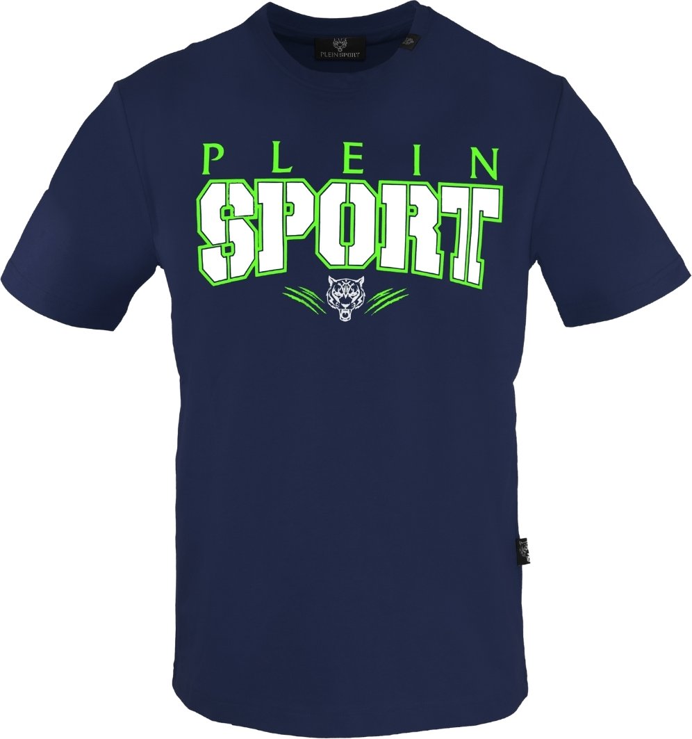 Plein Sport Bold Sport Logo Marineblaues T-Shirt
