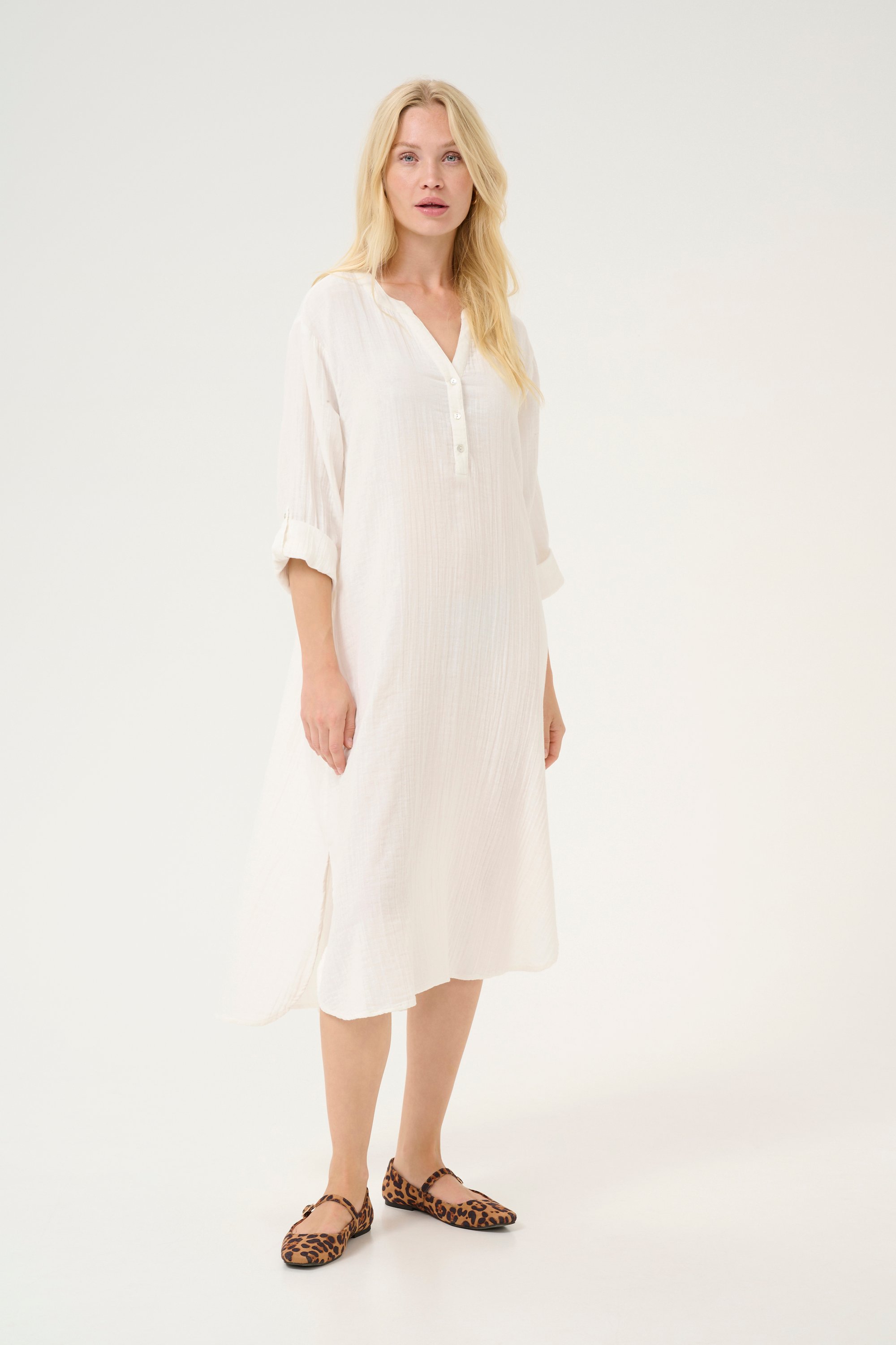 Kleid Oversize fit Spring Gardenia white