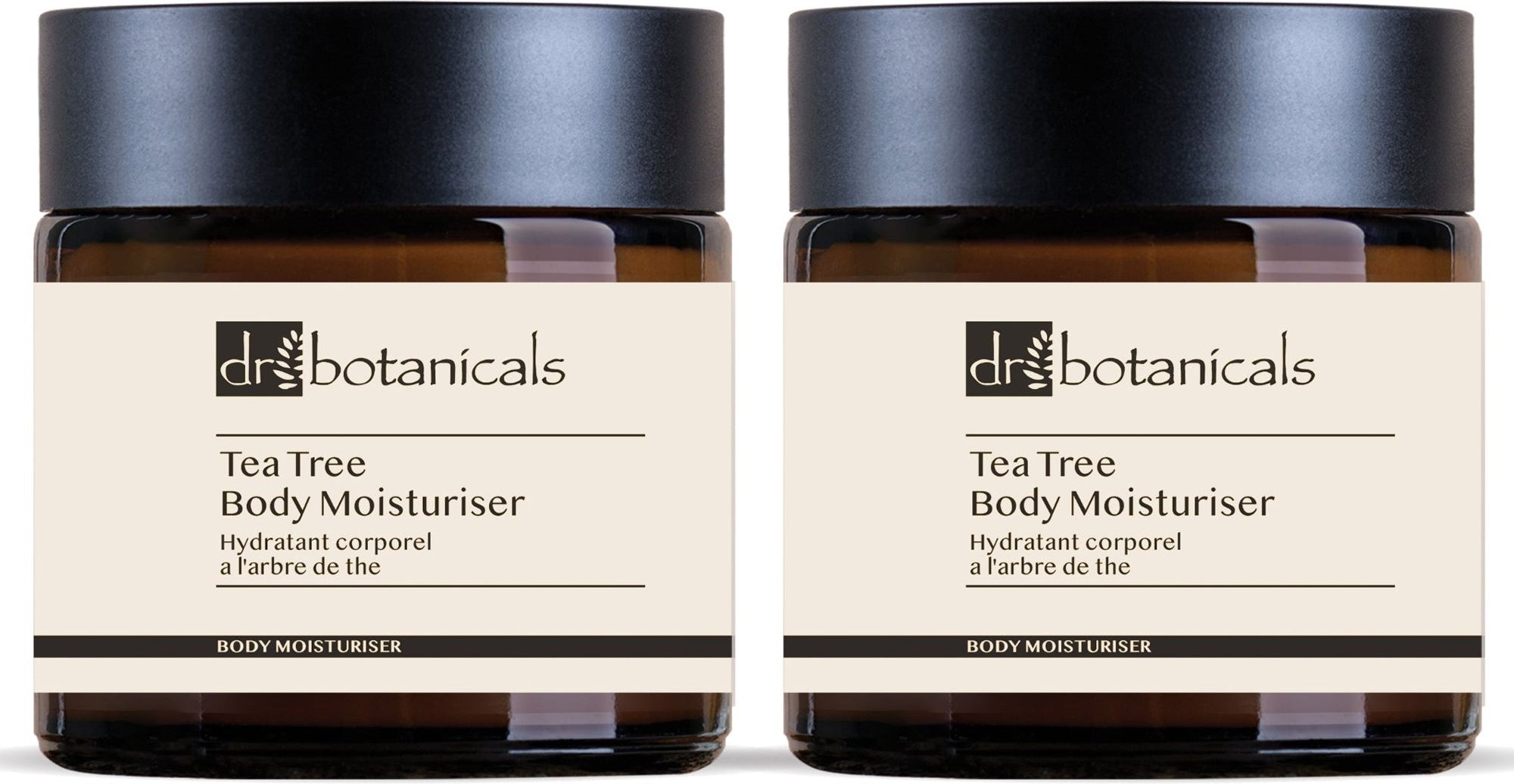 Dr Botanicals Eukalyptus & Teebaum Körperfeuchtigkeitsspender 120ml x 2 Duo-Pack