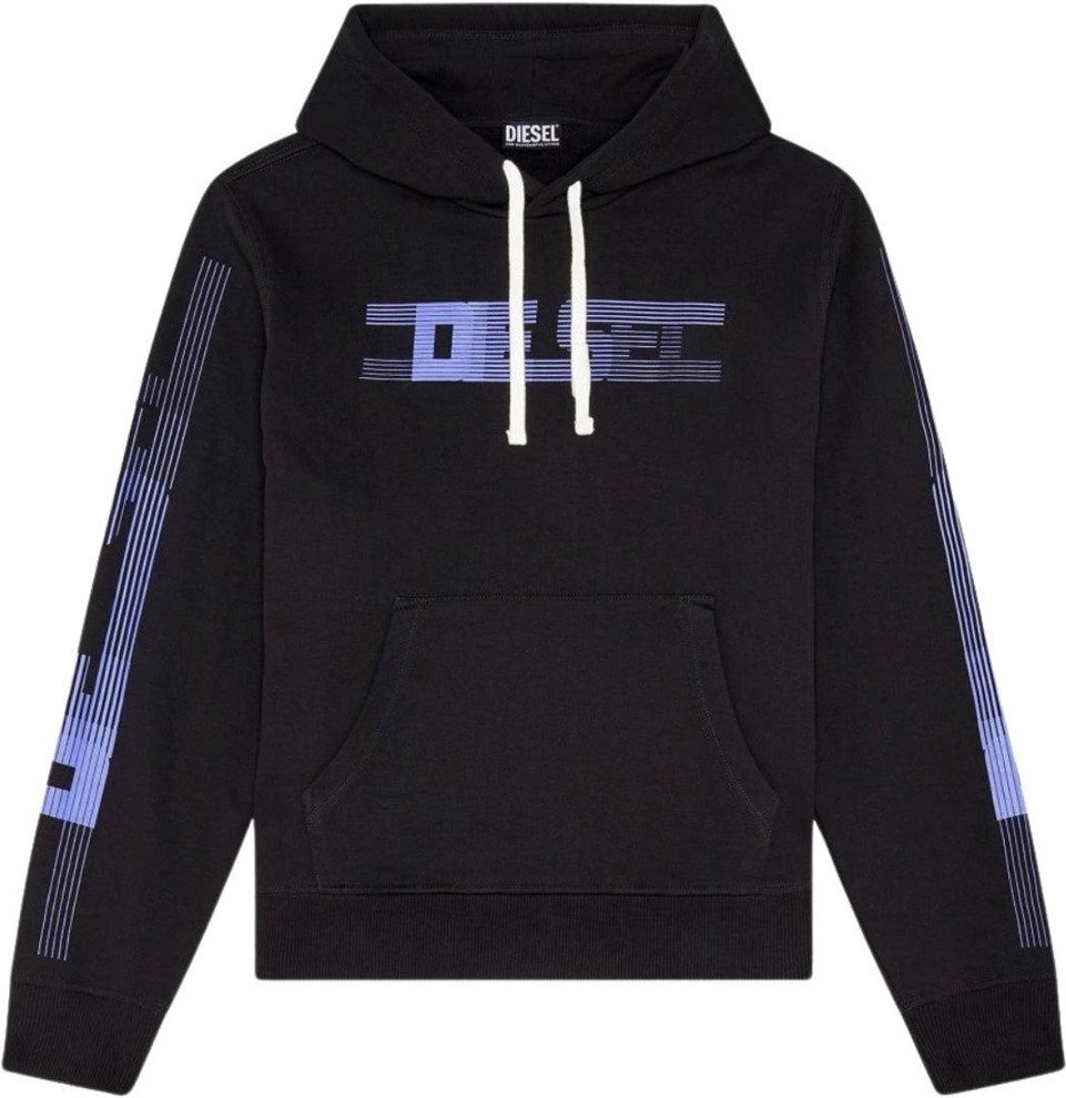Diesel - Kapuzenpullover für Herren, Logo (Schwarz)