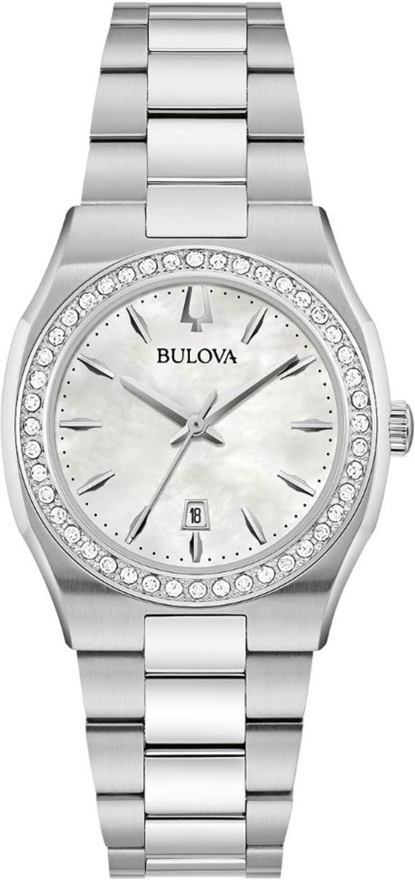 Bulova Surveyor Silber Damen Armbanduhr 96R245