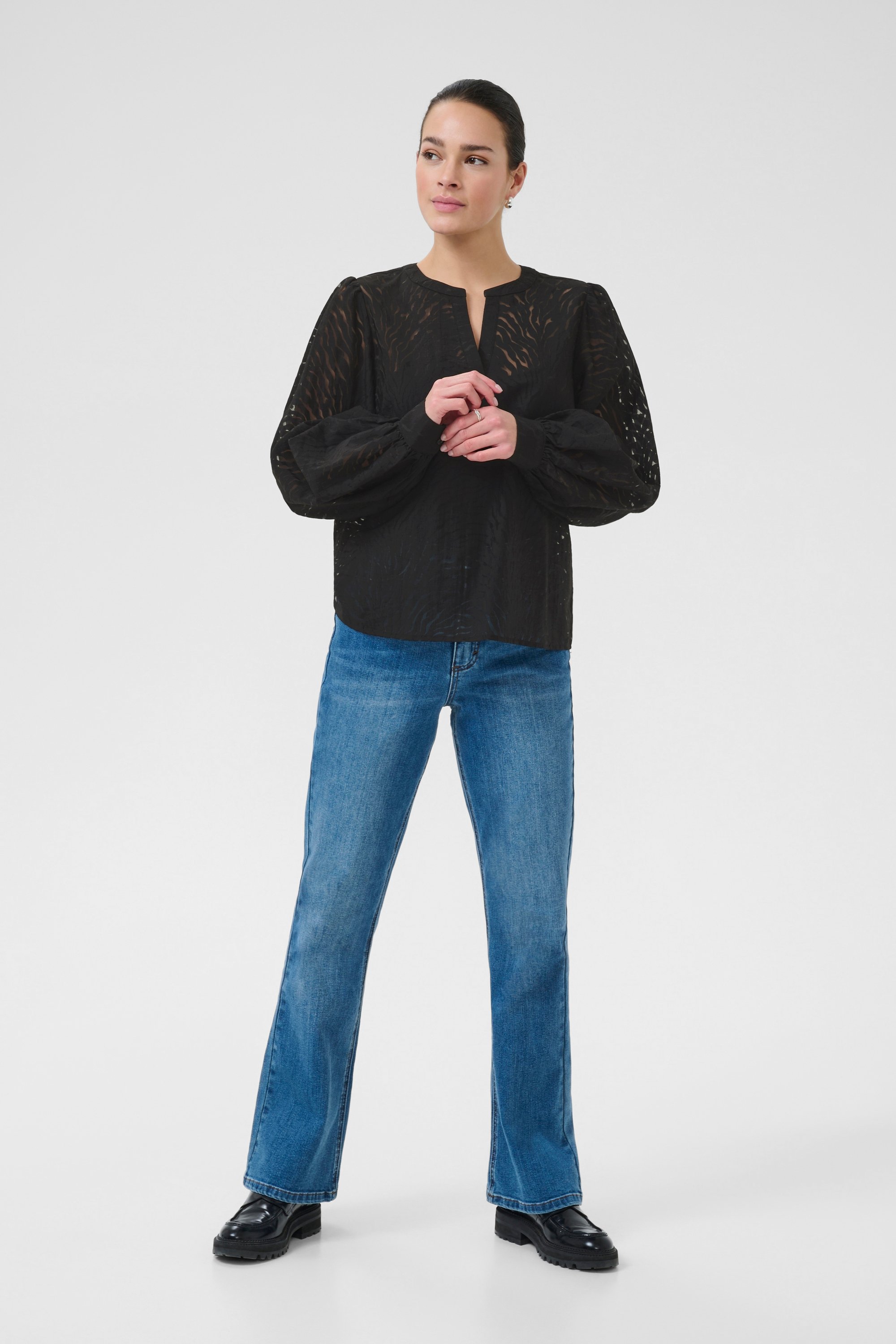 Langarm-Bluse KAvivian Regular fit black