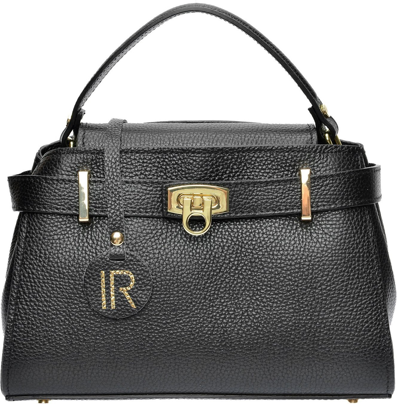 Isabella Rhea Schwarz Rindsledertasche