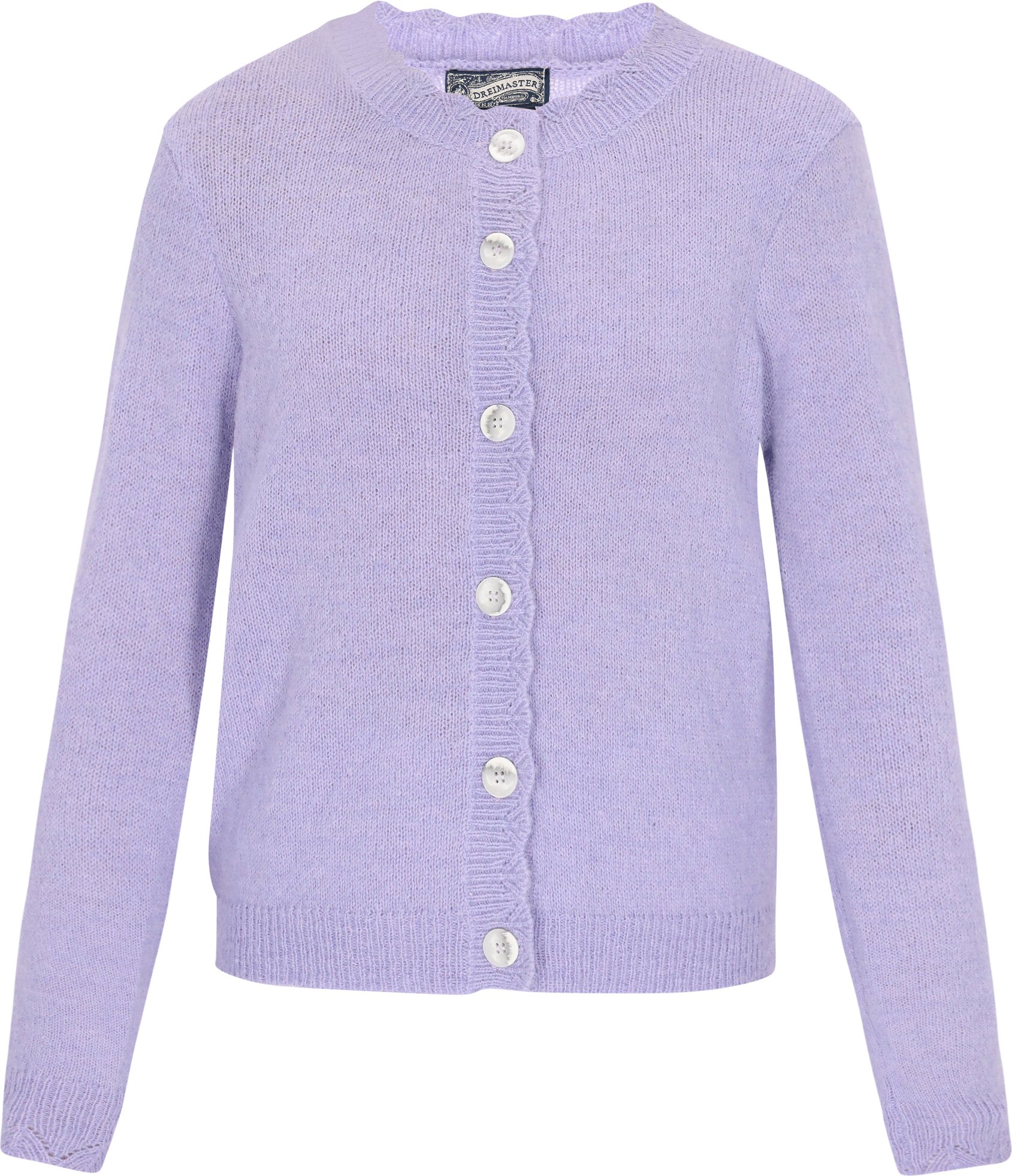 Dreimaster Strickjacke Frauen helles Lavendel