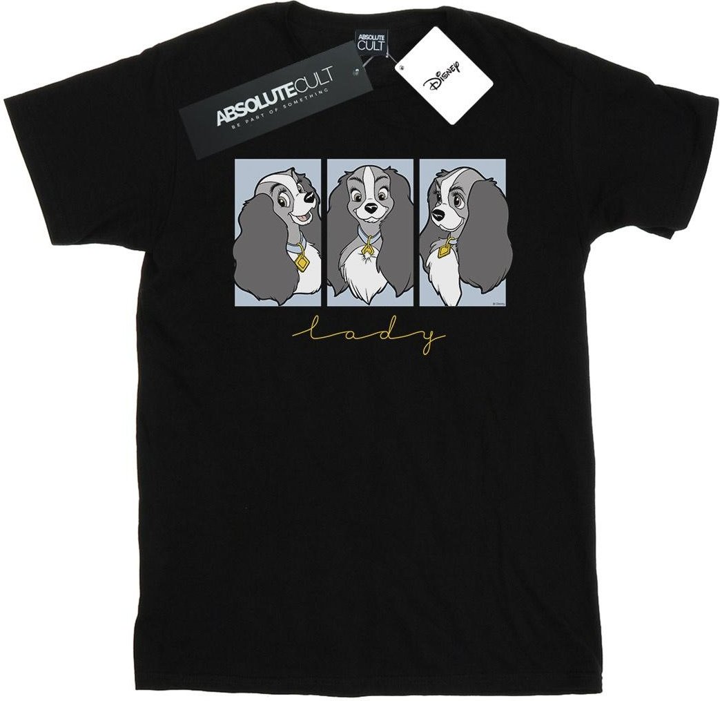 Disney - "Lady And The Tramp Lady Frames" T-Shirt für Damen (Schwarz)