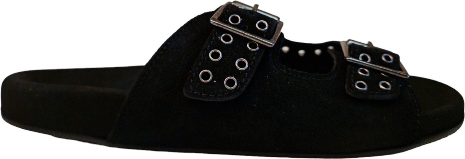 Belang Becoe flache Slingback-Sandale mit Spitze im Ristbereich.