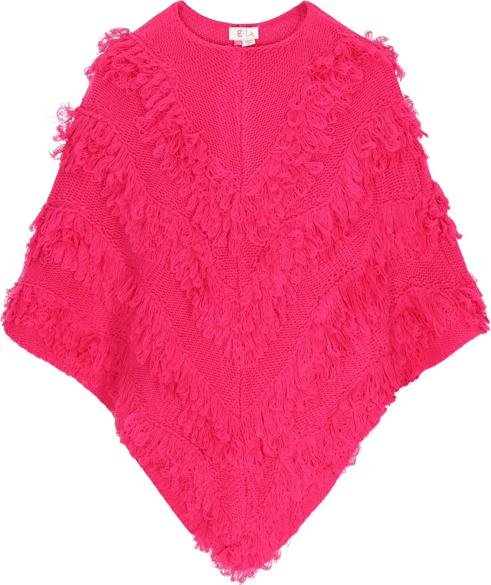IZIA Poncho Frauen Rosa