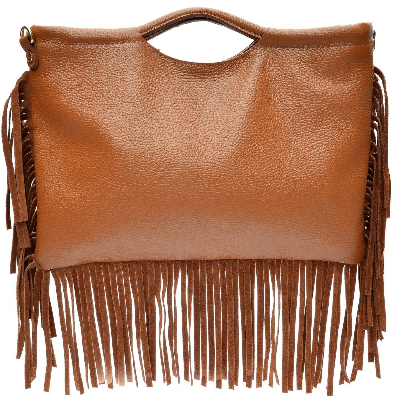 Isabella Rhea Braune Ledertasche