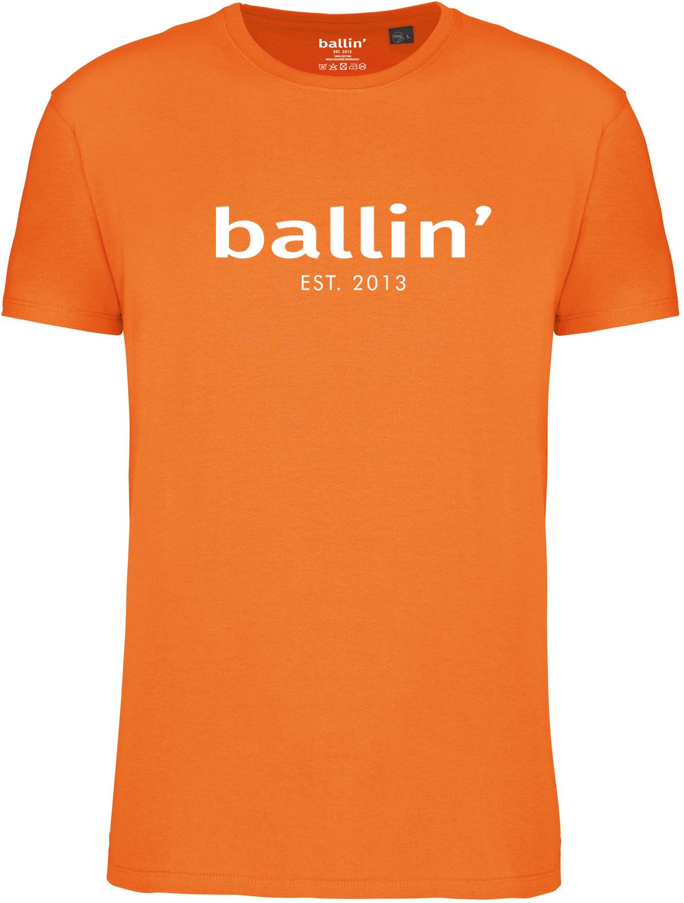 Regular Fit Shirt von Ballin Est. 2013 in der farbe Orange und in größe M.
