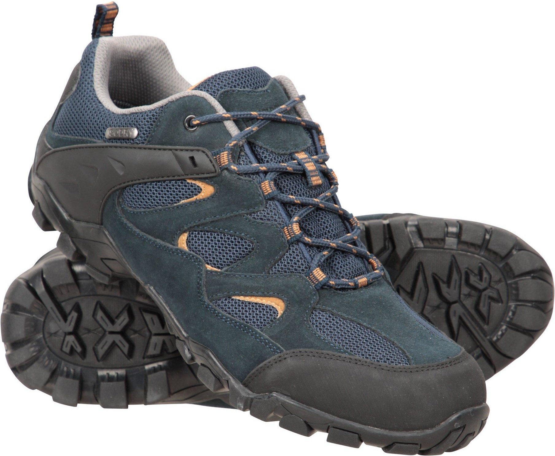 Thumbnail - Mountain Warehouse Herren Curlews Wasserdicht Wildleder Wanderschuhe (Navy)